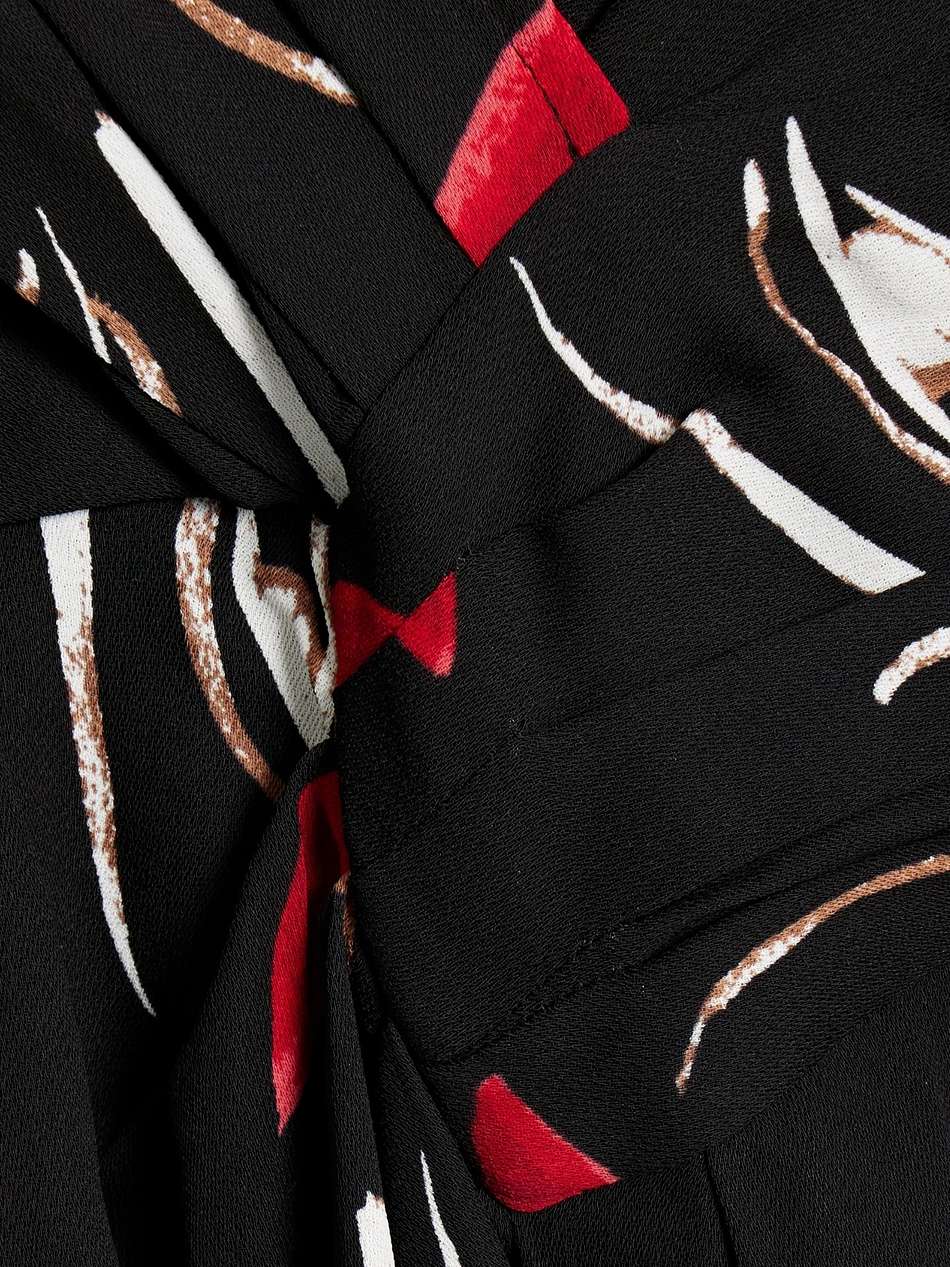 narcissa wrap-effect printed crepe midi dress