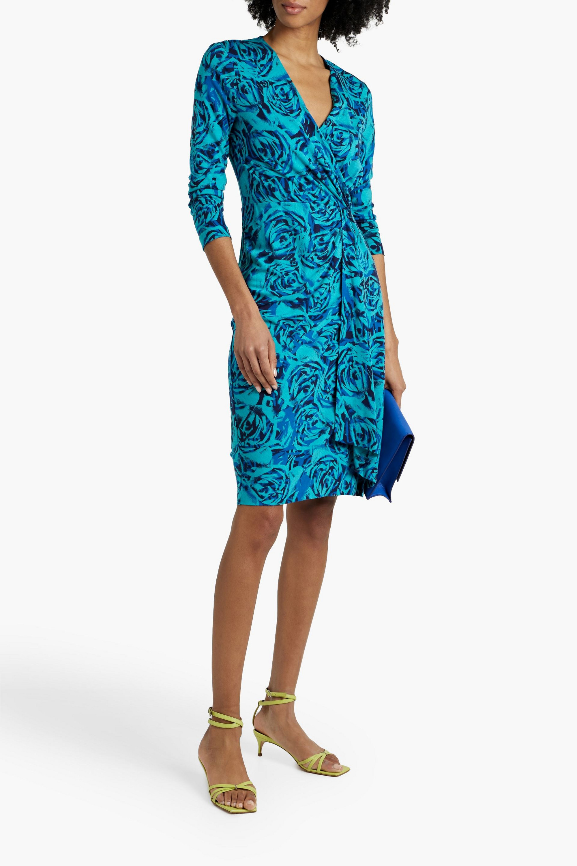 Diane von Furstenberg Ademia wrap-effect printed jersey dress