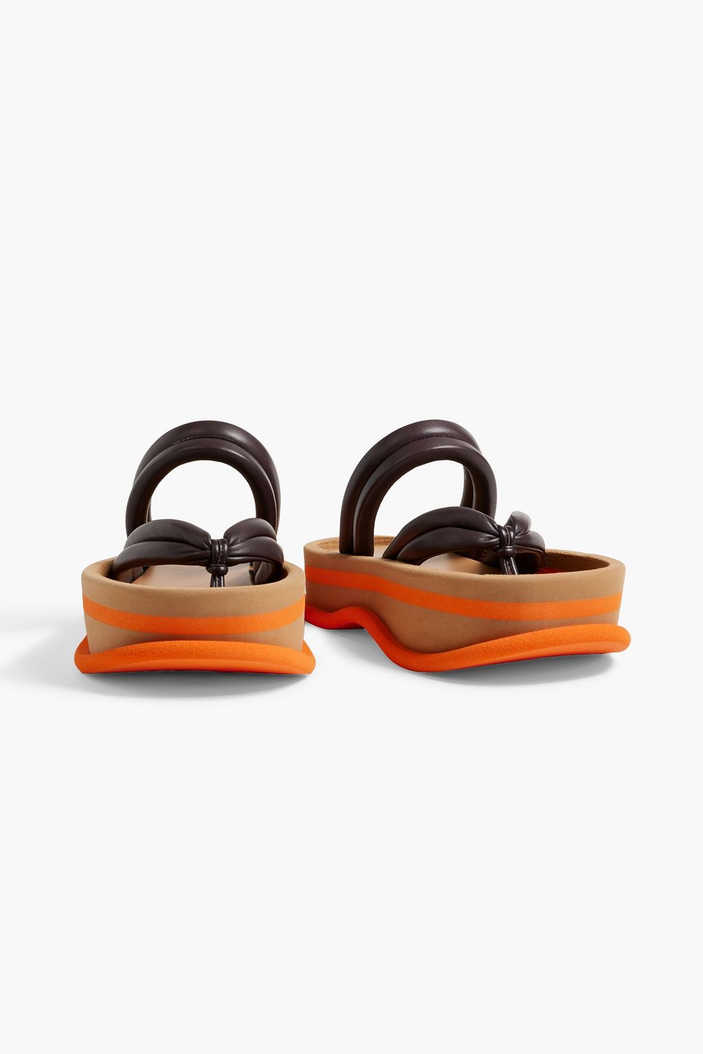 DRIES VAN NOTEN Quilted leather platform sandals