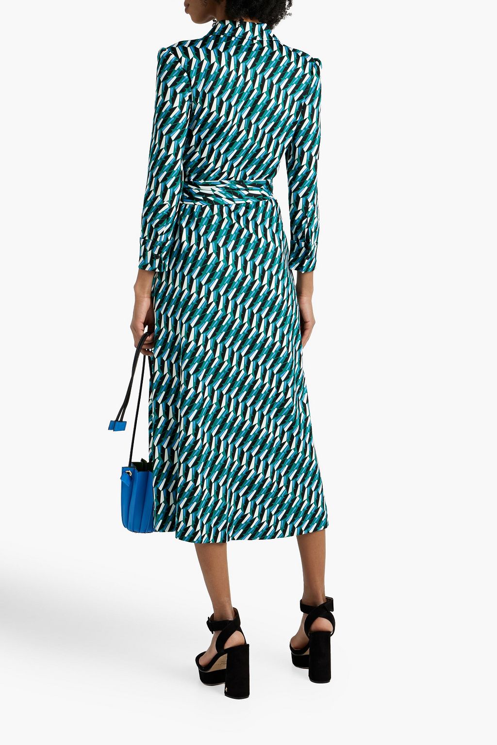 DIANE VON FURSTENBERG Sana printed jersey midi wrap dress