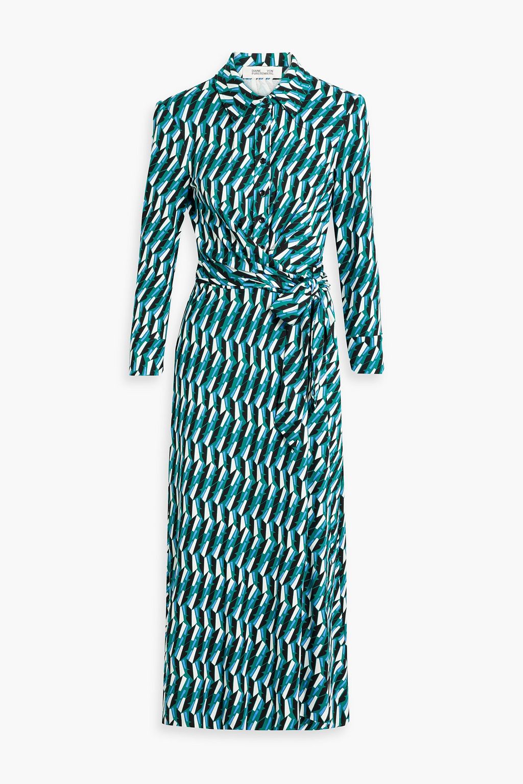 DIANE VON FURSTENBERG Sana printed jersey midi wrap dress | THE OUTNET