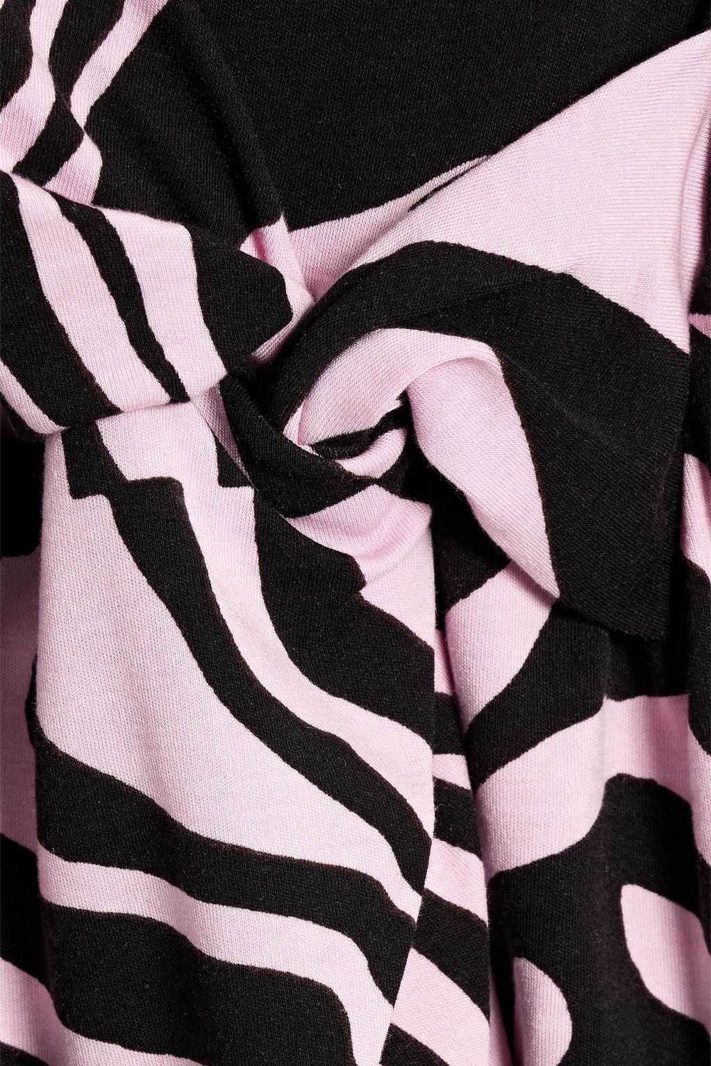 DIANE VON FURSTENBERG Brie wrap-effect printed Lyocell and wool-blend jersey midi dress