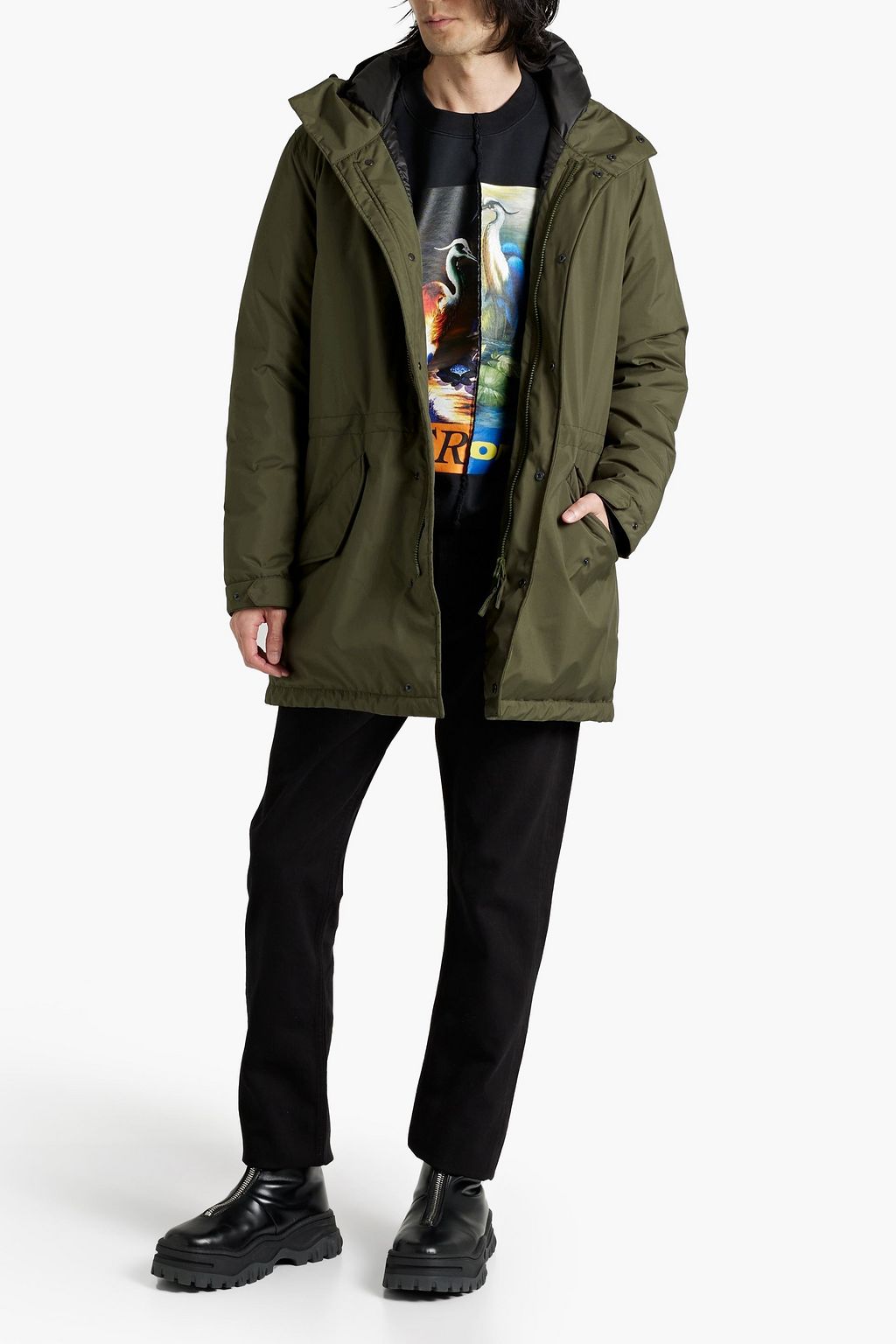 ASPESI Shell hooded parka