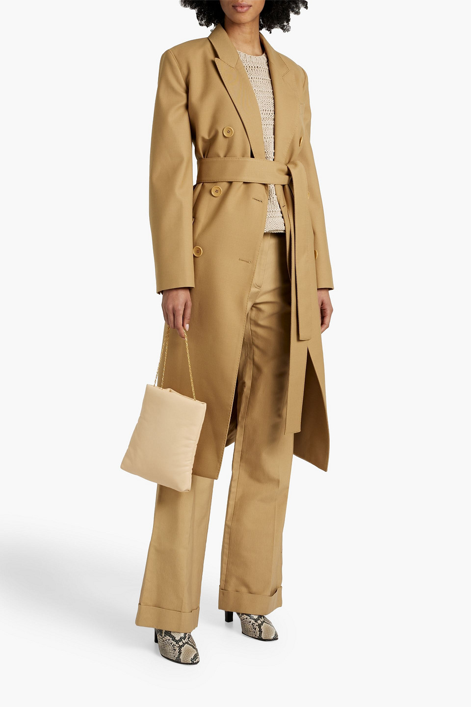 Joseph Twill Trench Coat In Mustard ModeSens