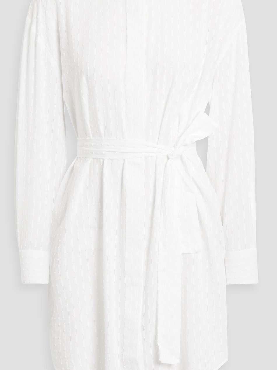 brandi cotton-jacquard mini dress