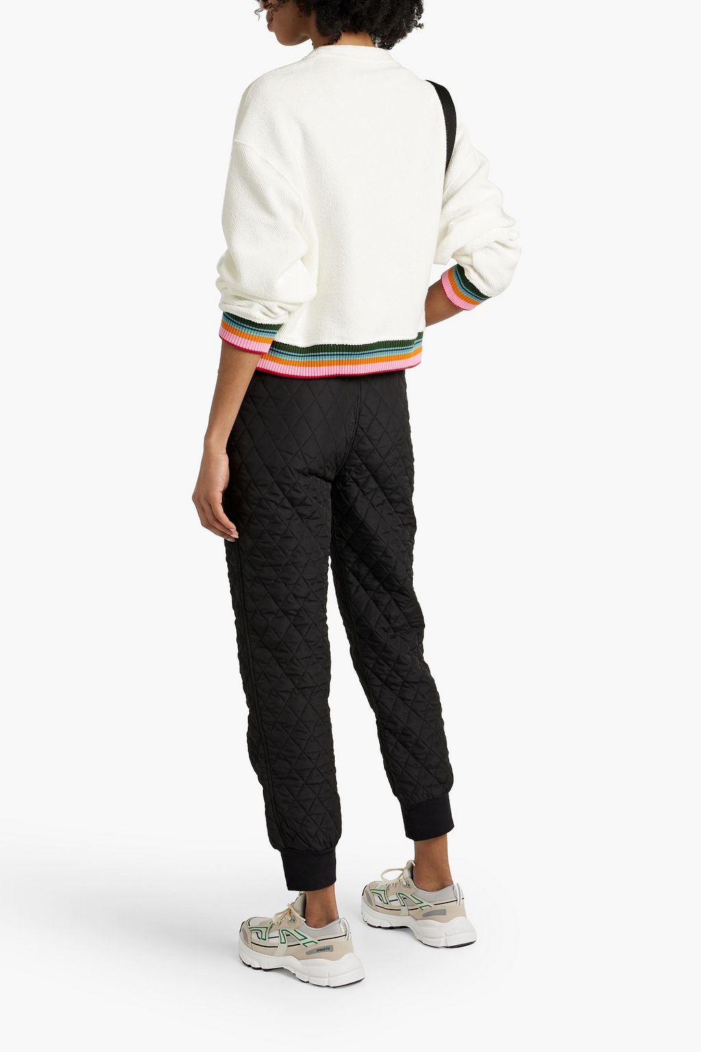 MISSONI Embroidered French cotton-terry sweater
