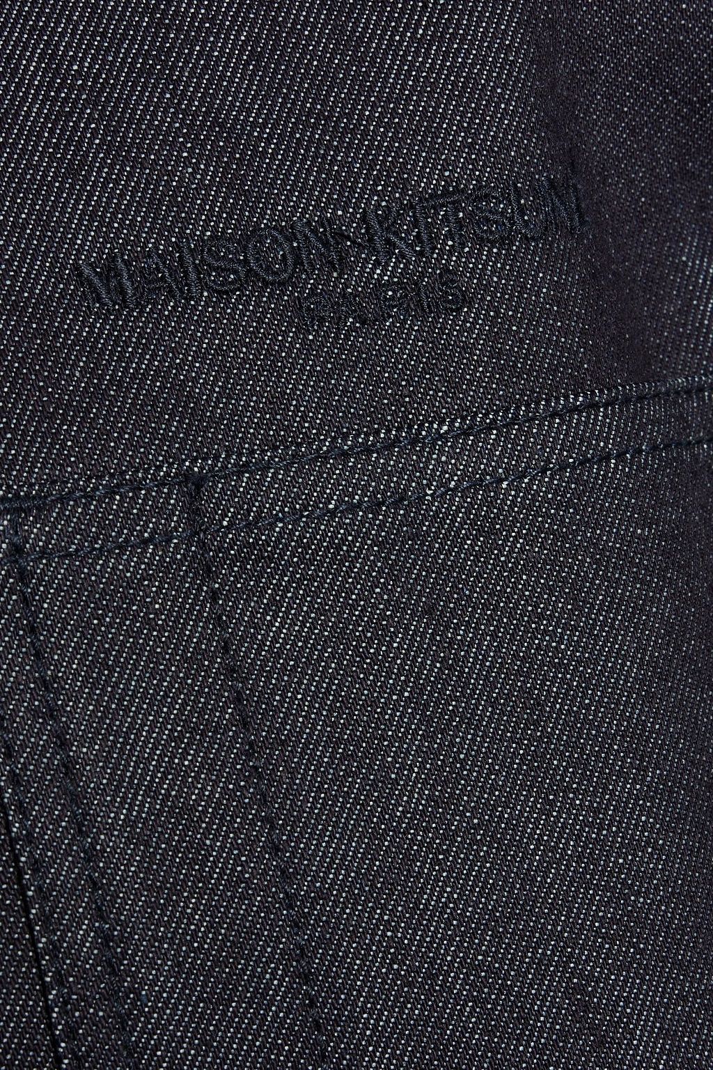 MAISON KITSUNÉ Jeansjacke mit Stickereien