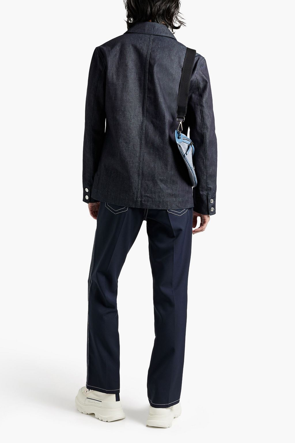 MAISON KITSUNÉ Jeansjacke mit Stickereien