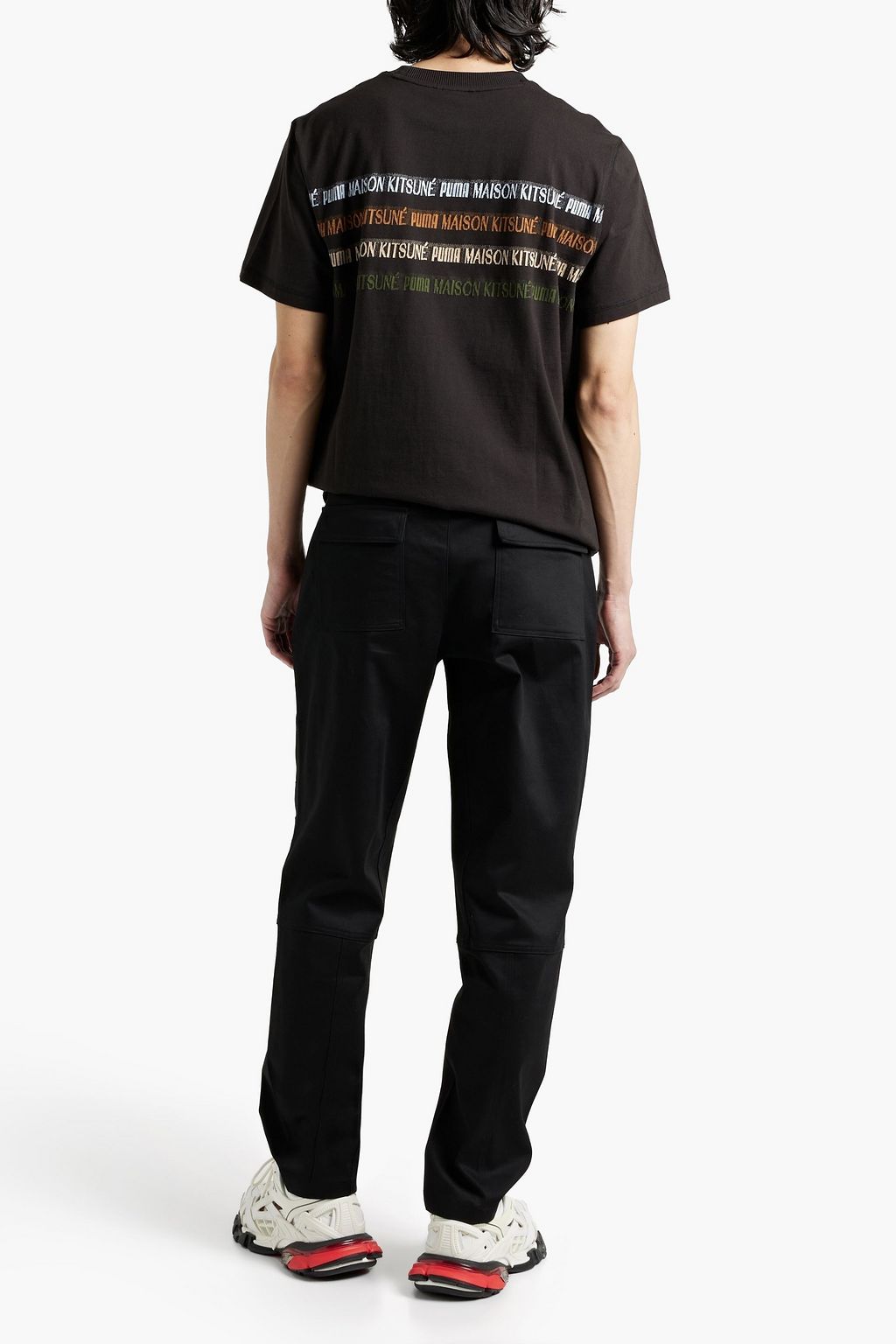 MAISON KITSUNÉ + Puma cotton-blend twill pants