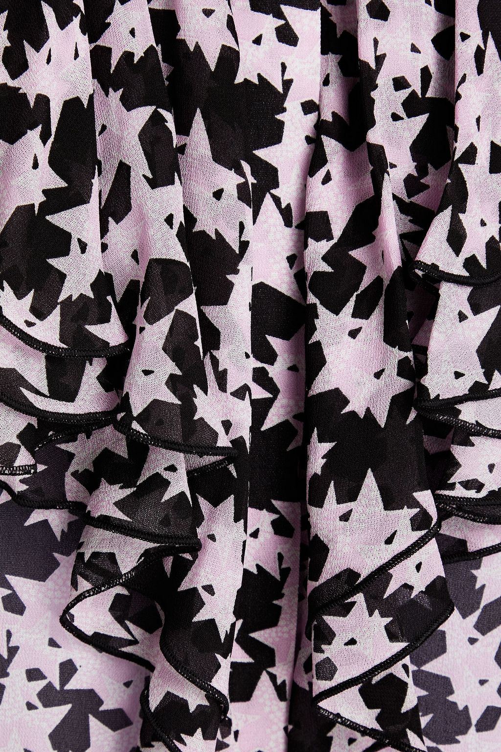 DIANE VON FURSTENBERG Maryse ruffled printed georgette blouse