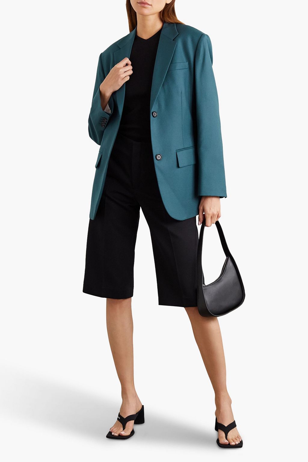 PUSHBUTTON Wool-twill blazer