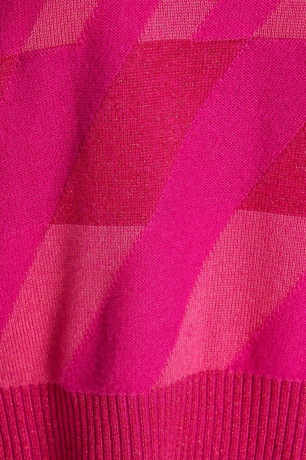 DIANE VON FURSTENBERG Viva metallic jacquard-knit wool-blend sweater