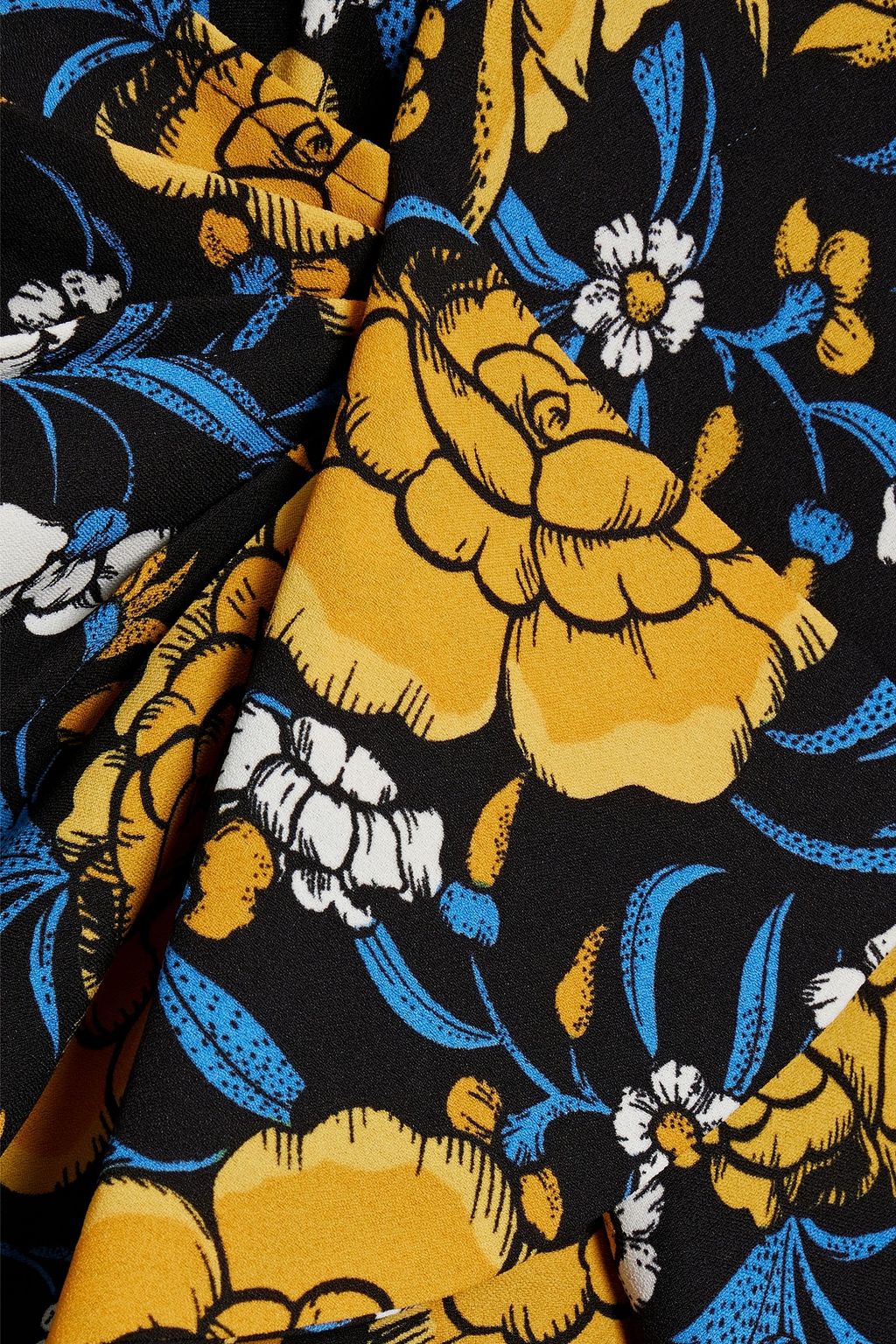 DIANE VON FURSTENBERG Thanatos wrap-effect floral-print crepe midi dress