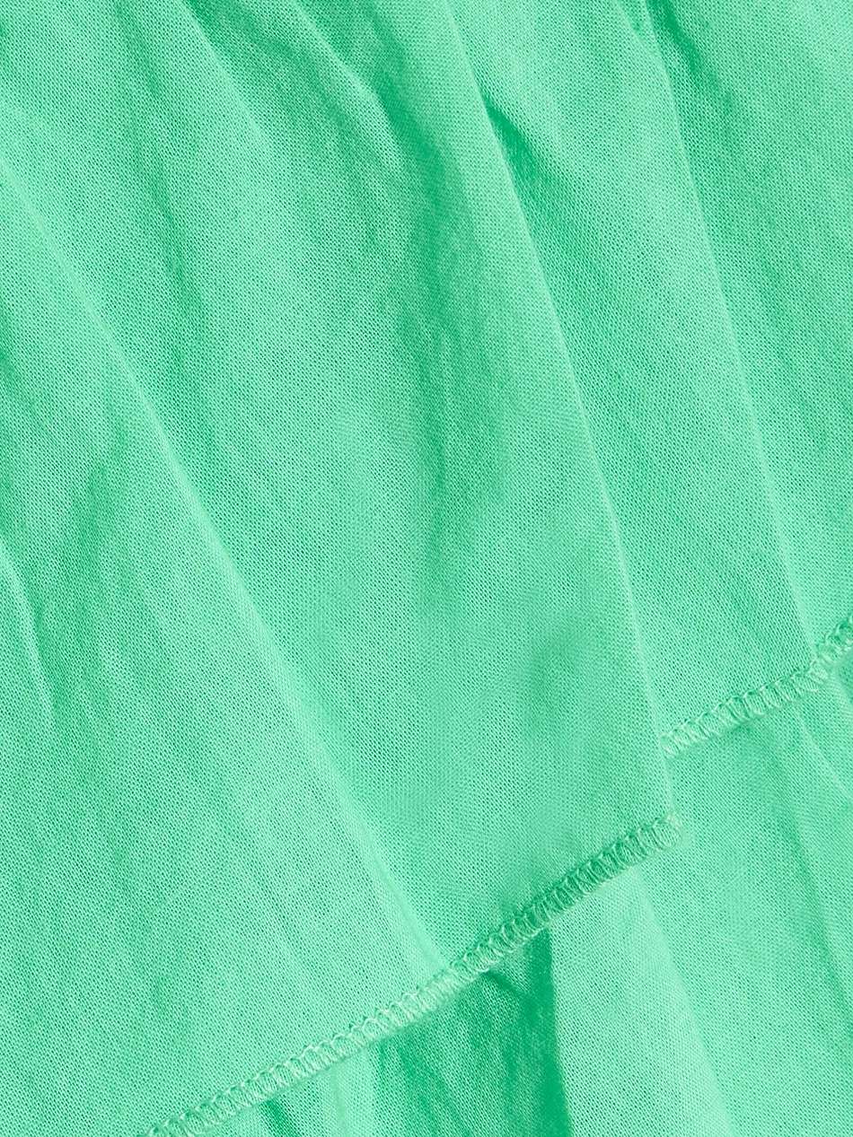 tabitha ruffled cotton mini wrap dress