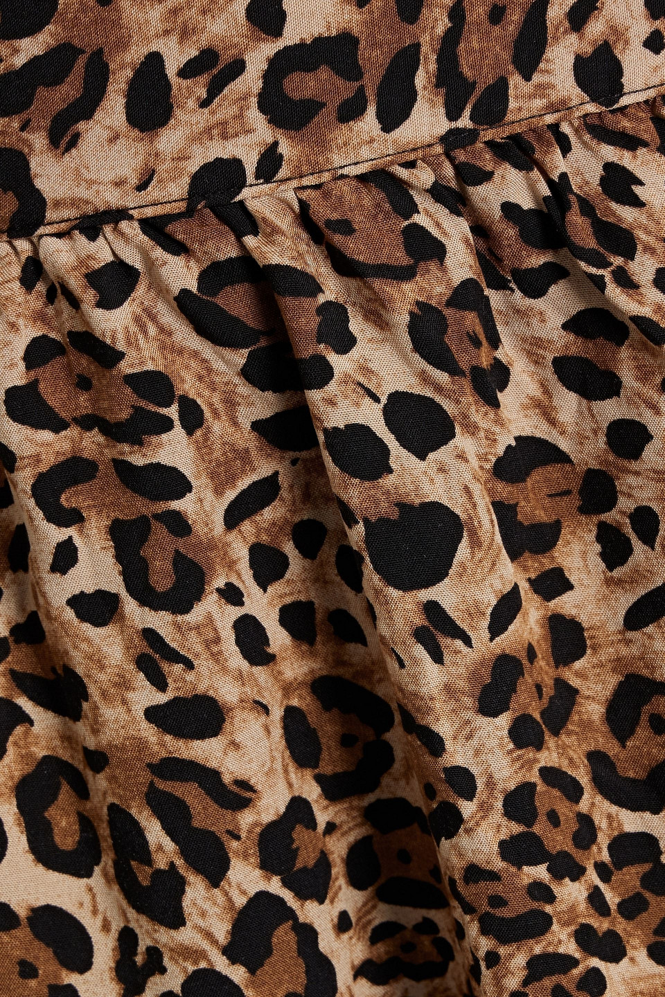 MELISSA ODABASH DEVLIN GATHERED LEOPARD-PRINT VOILE MIDI WRAP SKIRT 3074457345635735251