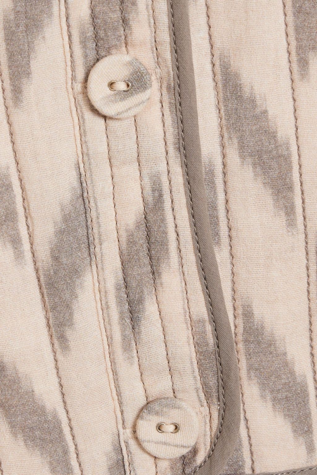 JOIE York quilted printed cotton jacket
