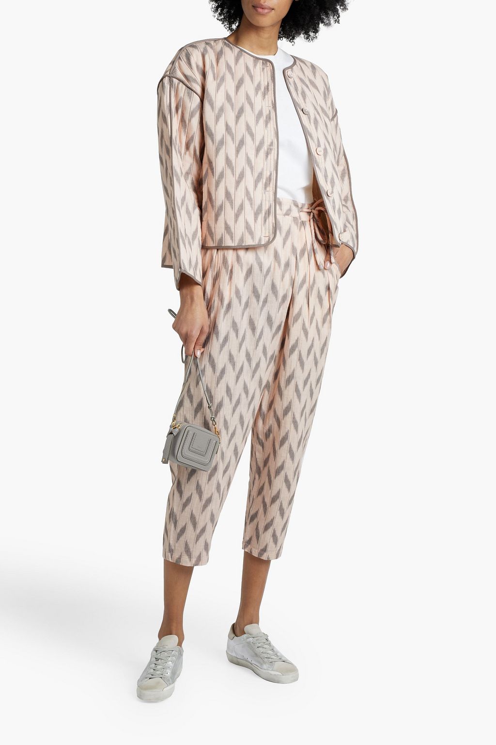 JOIE York quilted printed cotton jacket
