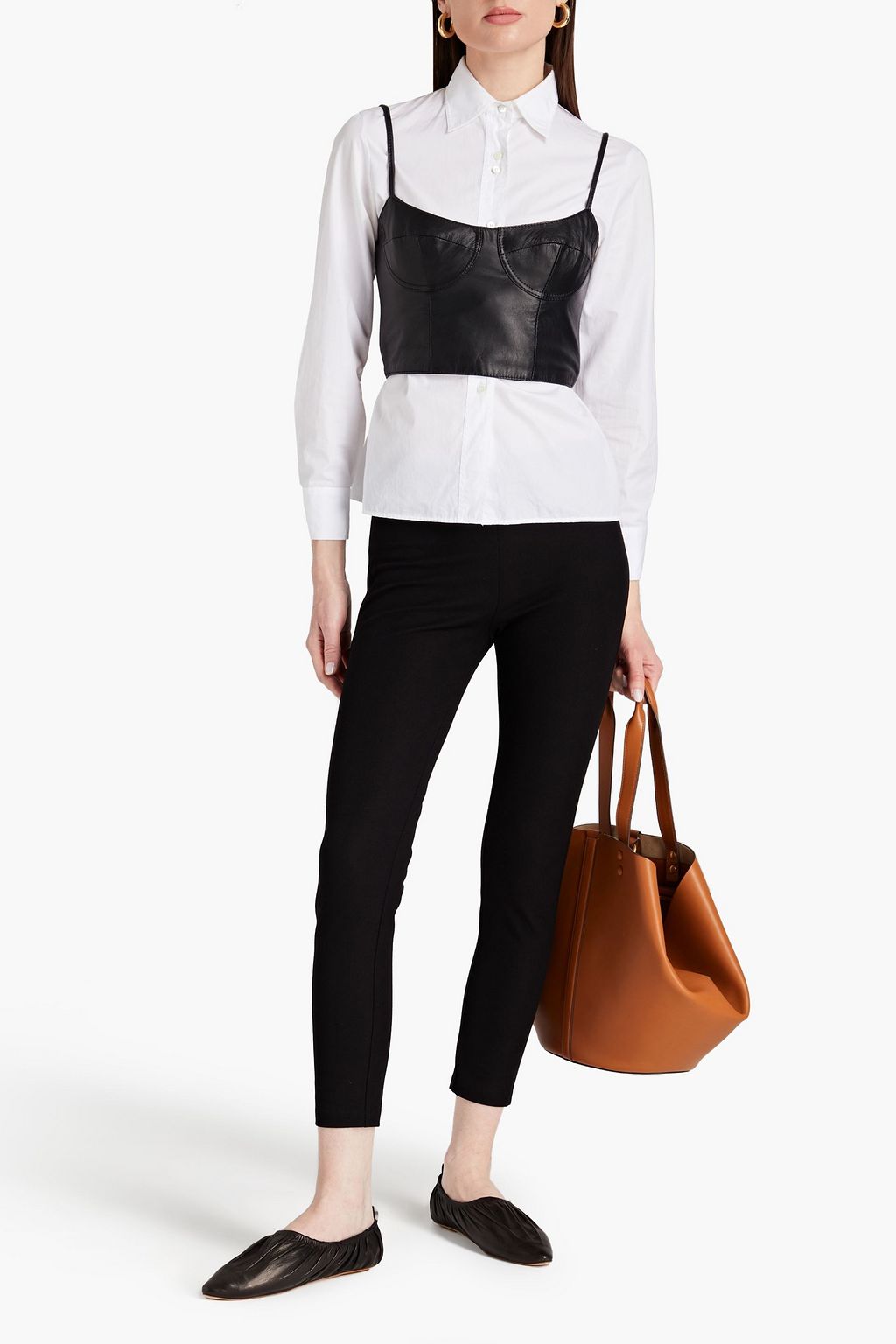 JOSEPH Cropped gabardine leggings