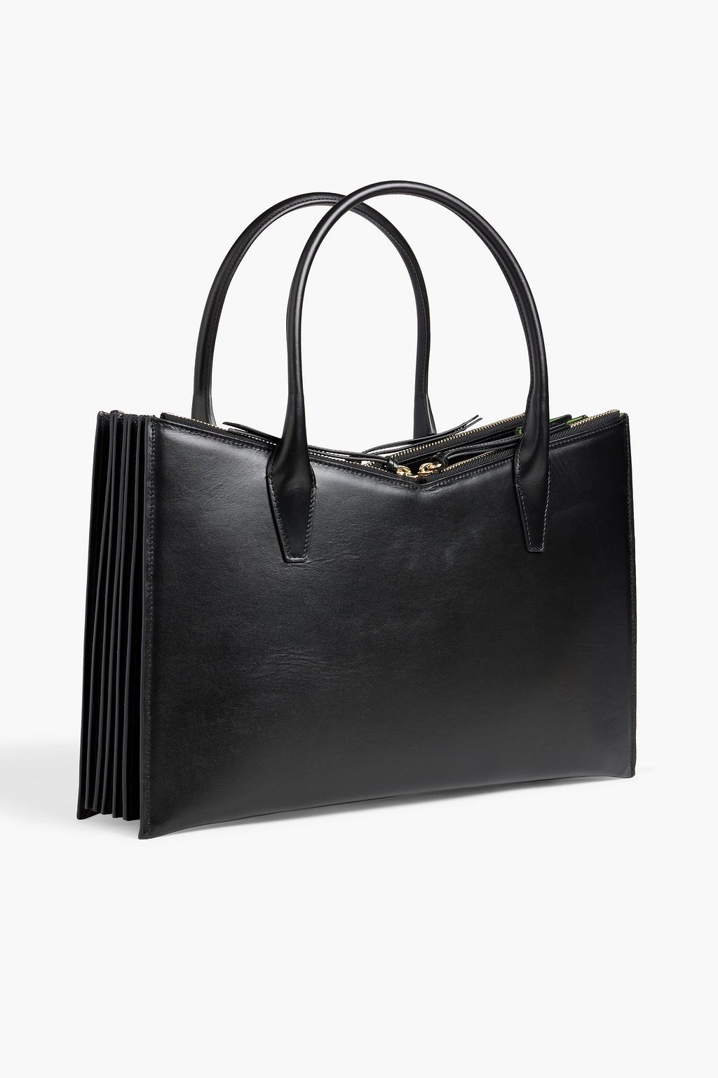 SARA BATTAGLIA Tati Plissé leather tote