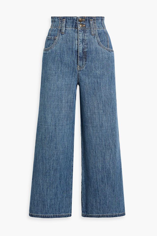 High-rise wide-leg jeans