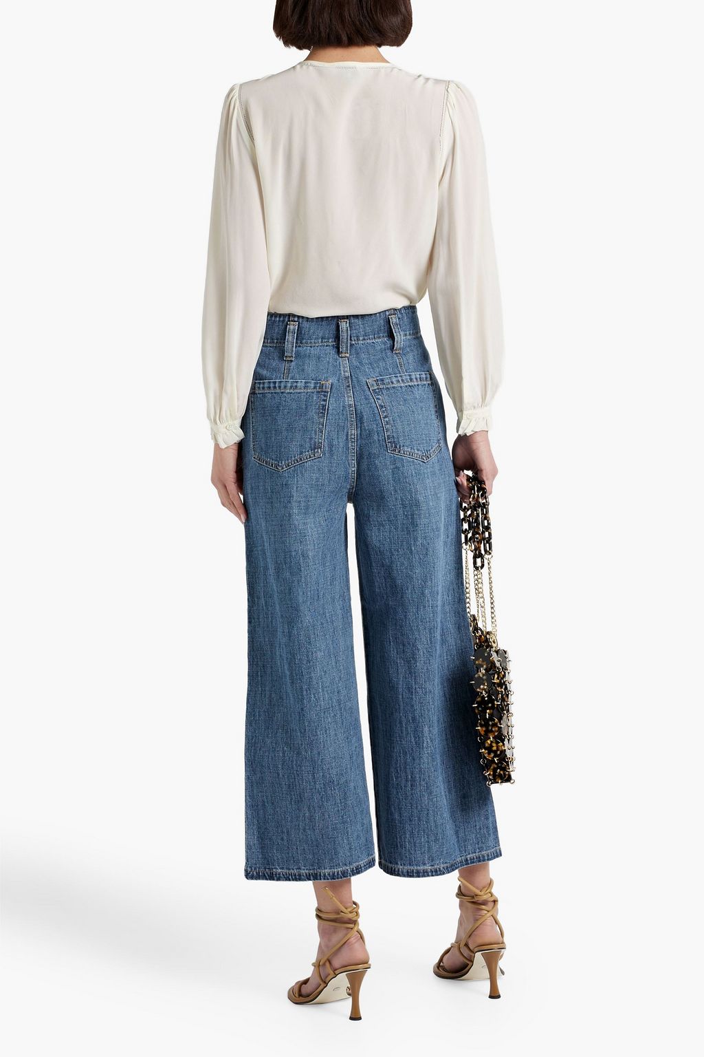 JOIE Yerba pintucked silk-crepe blouse