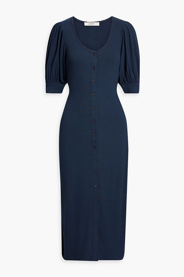 Valletta ribbed jersey midi dress