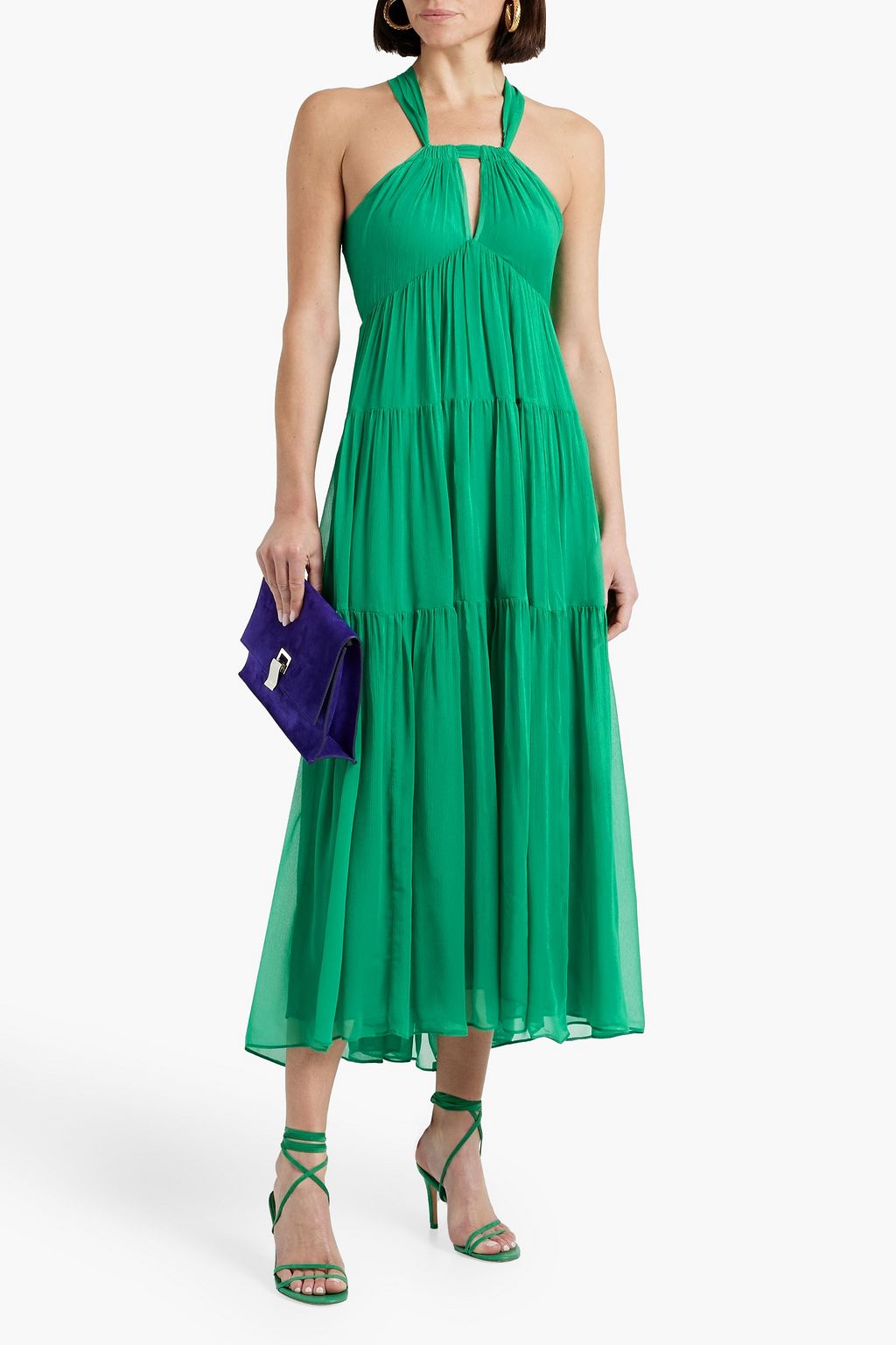 JOIE Marcy tiered midi dress THE