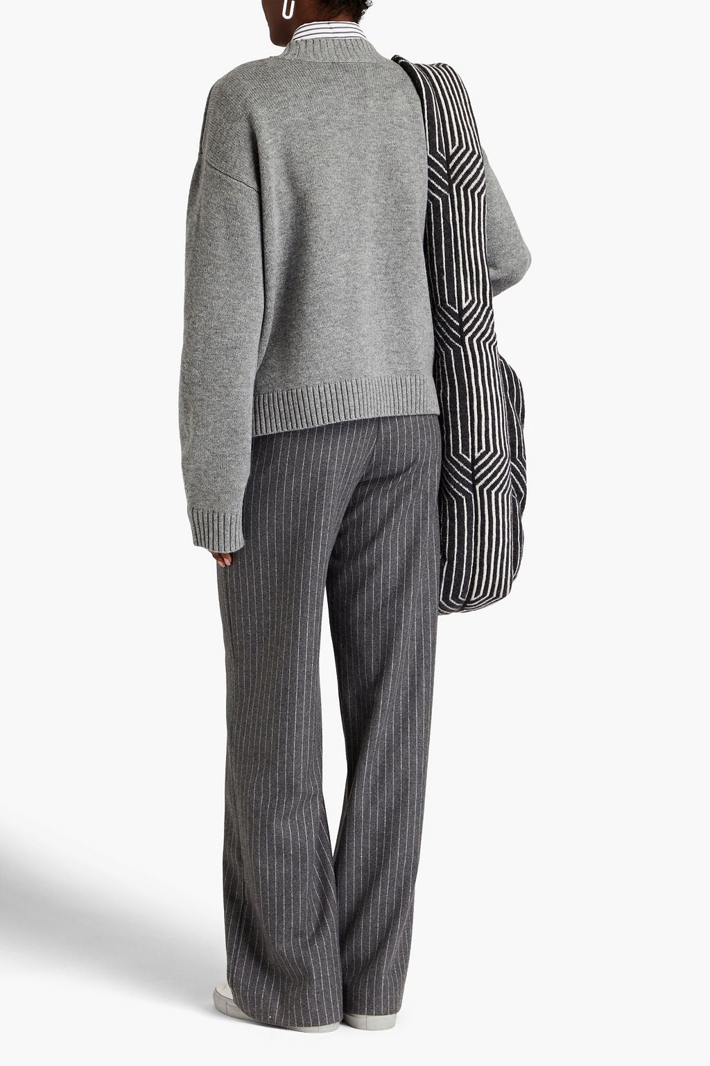 BELLA FREUD Lux oversized merino wool and cashmere-blend sweater