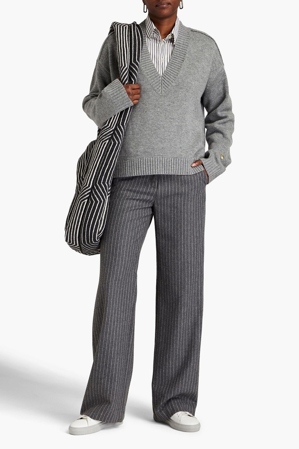 BELLA FREUD Lux oversized merino wool and cashmere-blend sweater