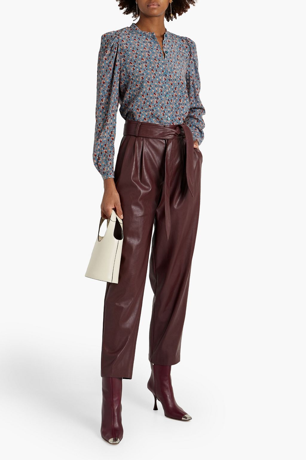 JOIE Eldridge floral-print silk crepe de chine blouse