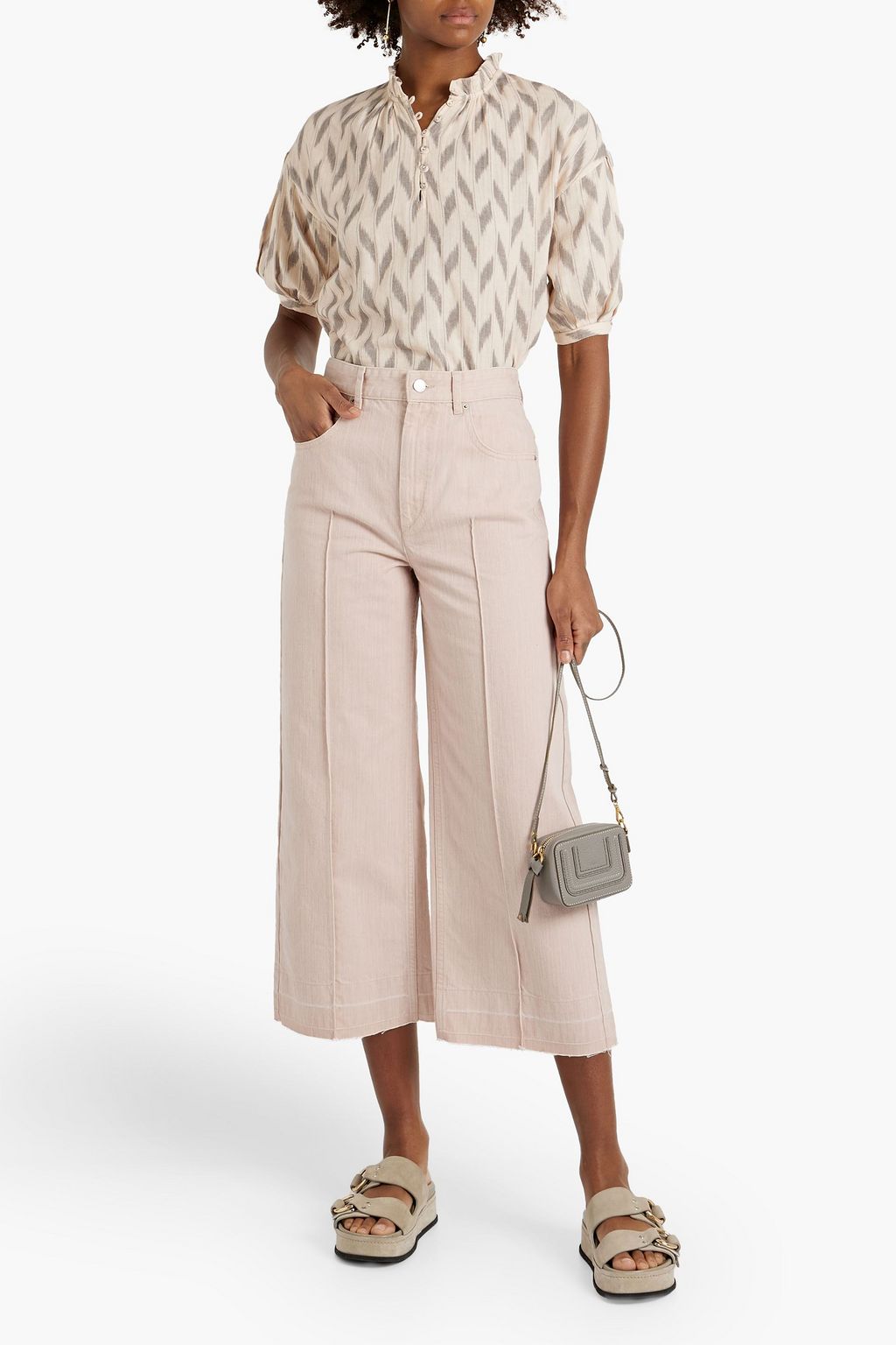 JOIE Saila printed cotton top
