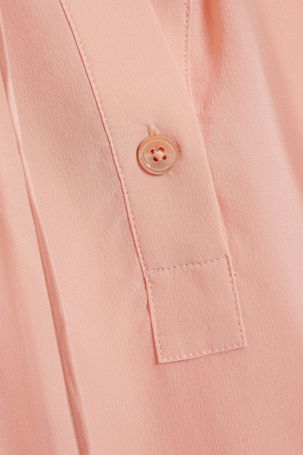 JOIE Yerba pintucked silk-crepe blouse
