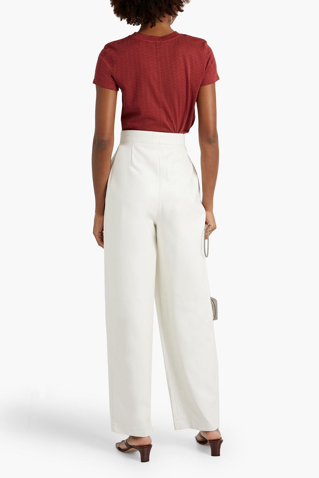JOIE Francis pointelle-knit top