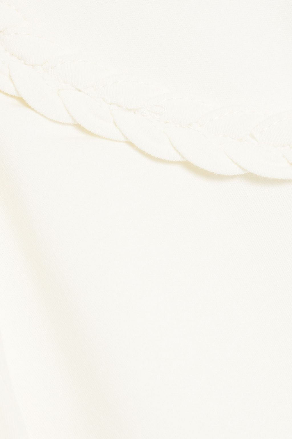 JOIE Sola braid-trimmed cotton-jersey T-shirt