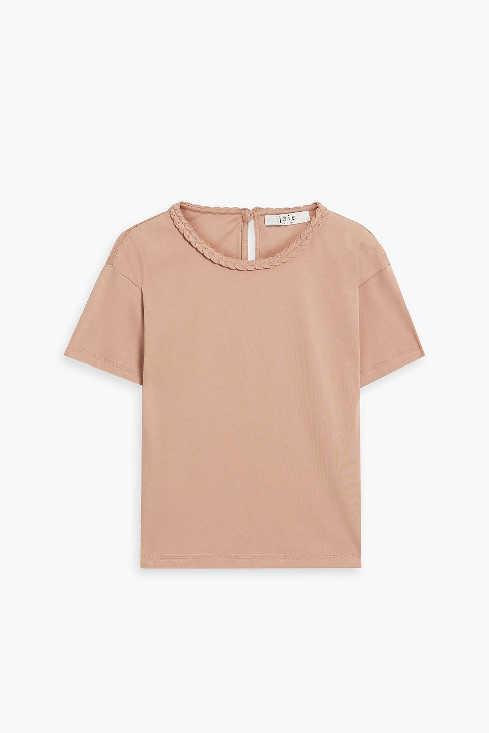 Joie Sola braid-trimmed cotton-jersey T-shirt