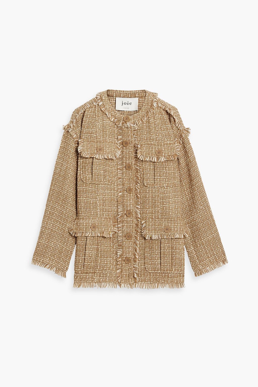 JOIE Morro B frayed tweed jacket | THE OUTNET