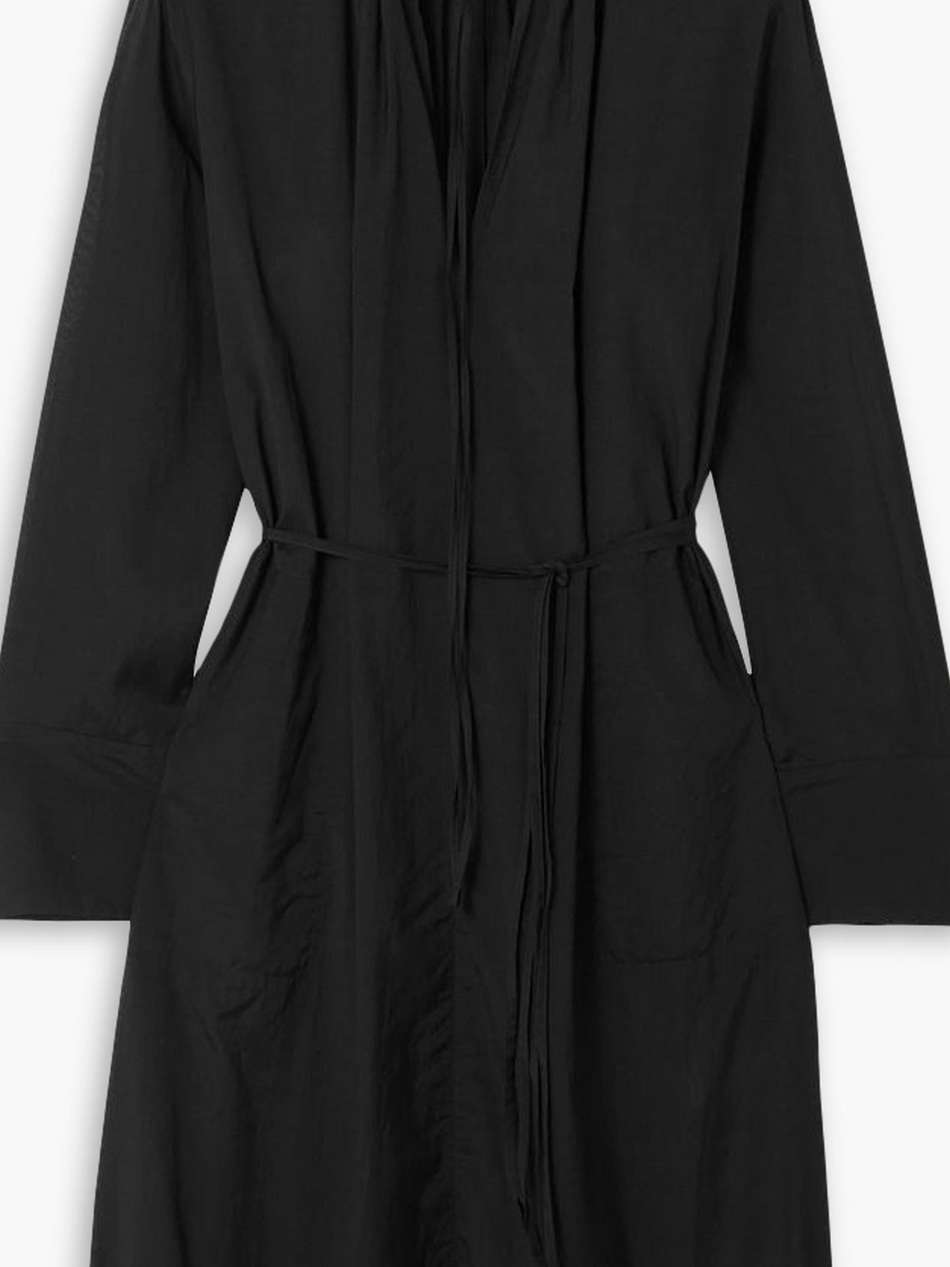 dartmouth belted poplin midi shirt dress