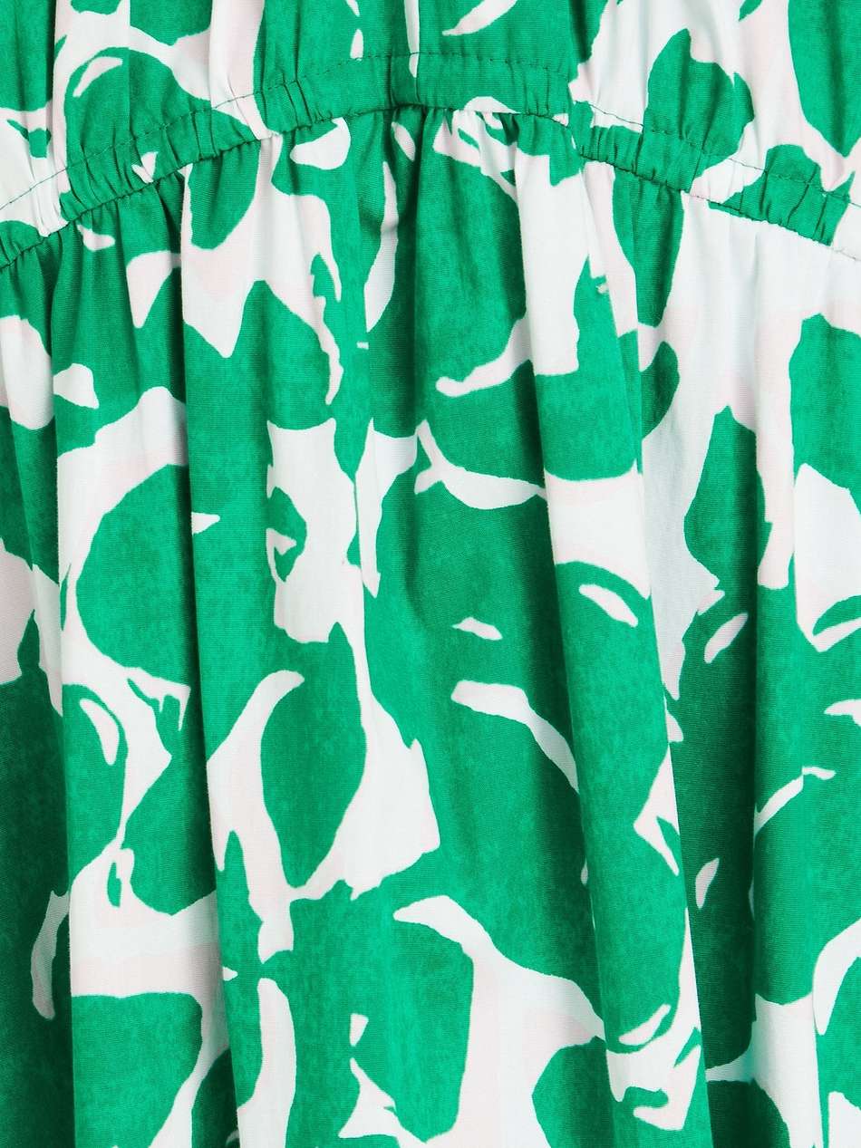 artie printed stretch-cotton poplin midi dress