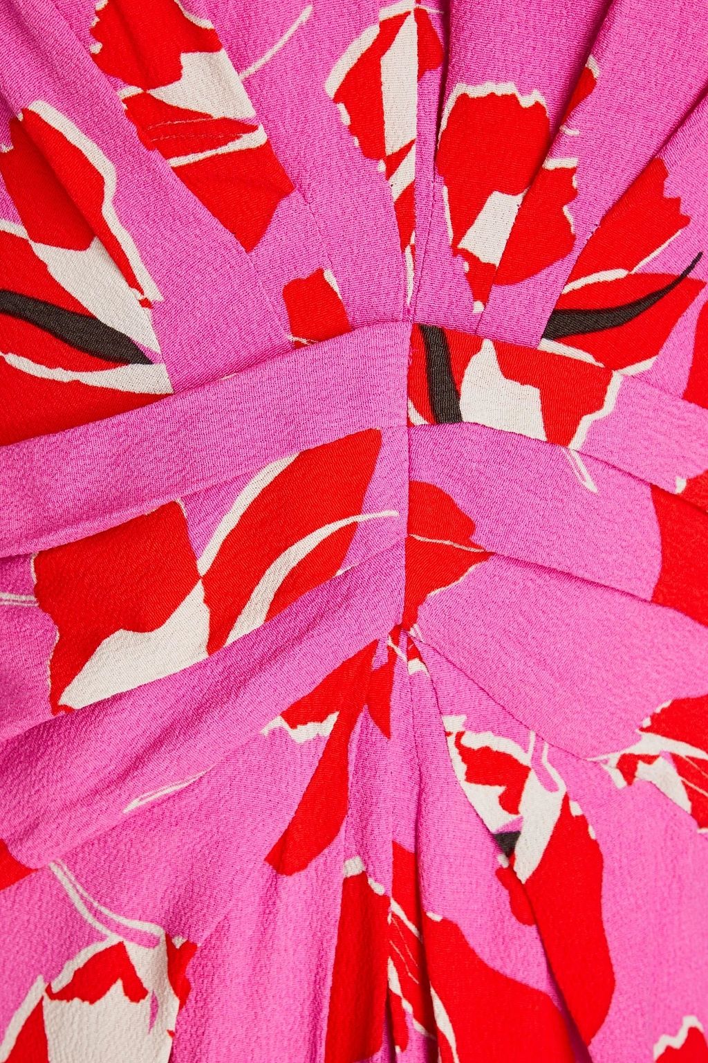 DIANE VON FURSTENBERG فستان طويل 'إيس' من الكريب مزين بطبعة الأزهار