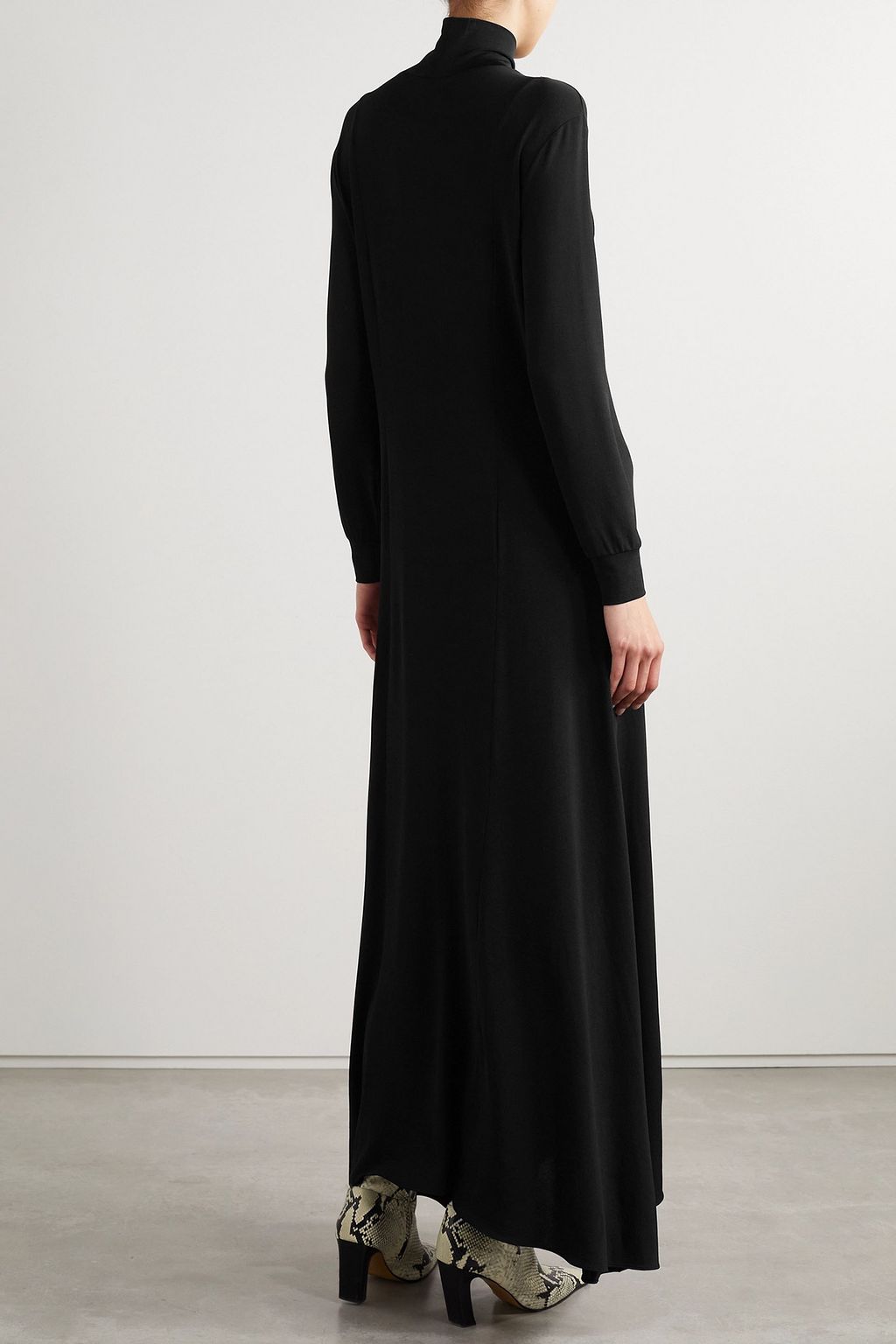 KHAITE Richie stretch-jersey turtleneck maxi dress