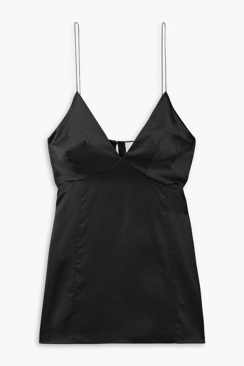 Khaite Grisella Silk-charmeuse Camisole In Black