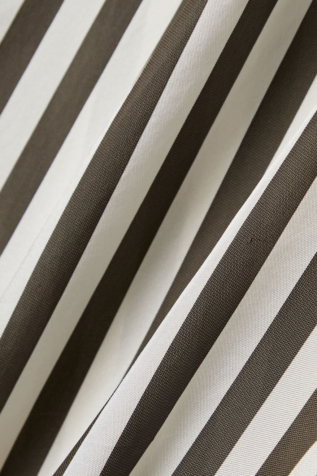 KHAITE Melan striped woven shirt