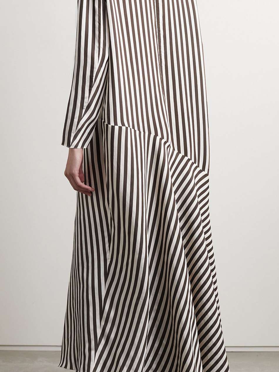 bellamy striped woven maxi dress