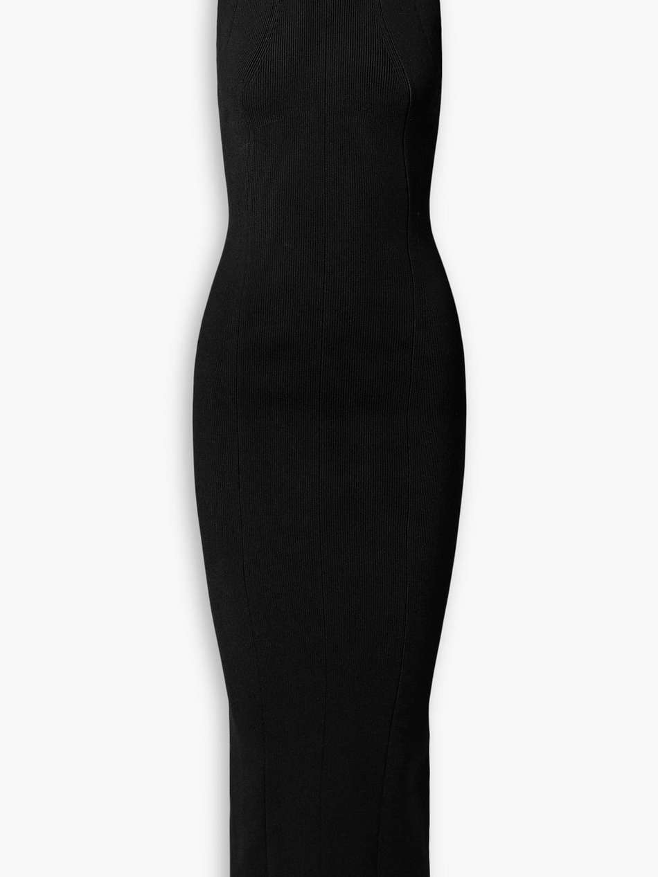 amalfi stretch-knit halterneck maxi dress