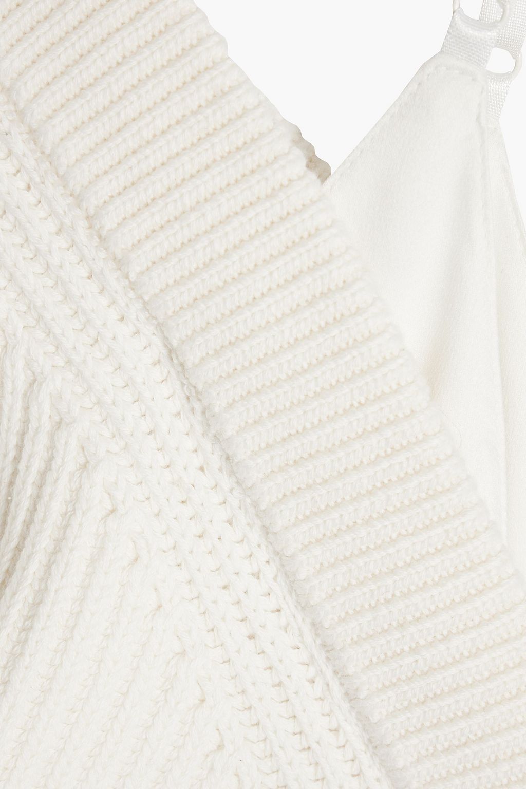 ALEXANDERWANG.T Cold-shoulder cotton-blend sweater
