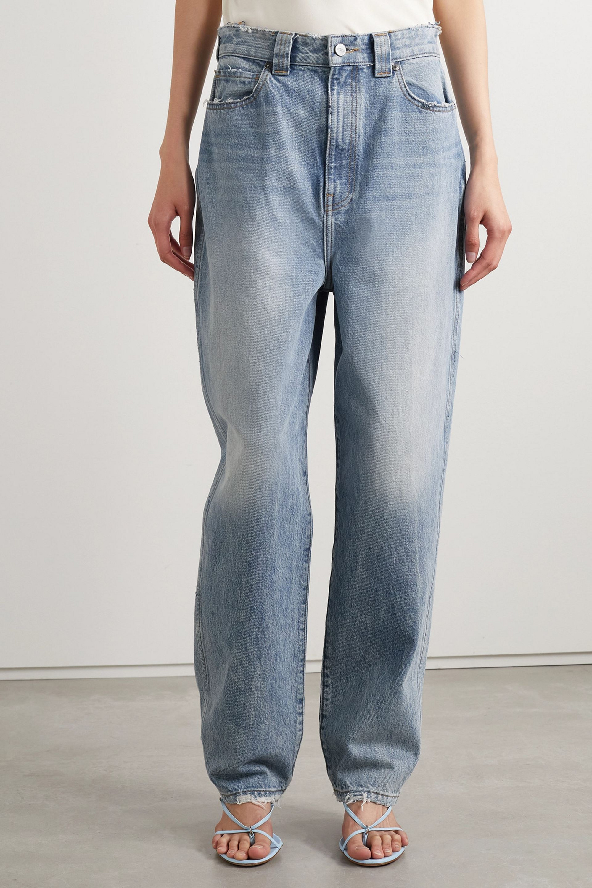 KHAITE Martin high-rise straight-leg jeans