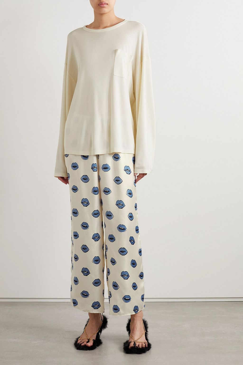 KHAITE Imogen woven T-shirt