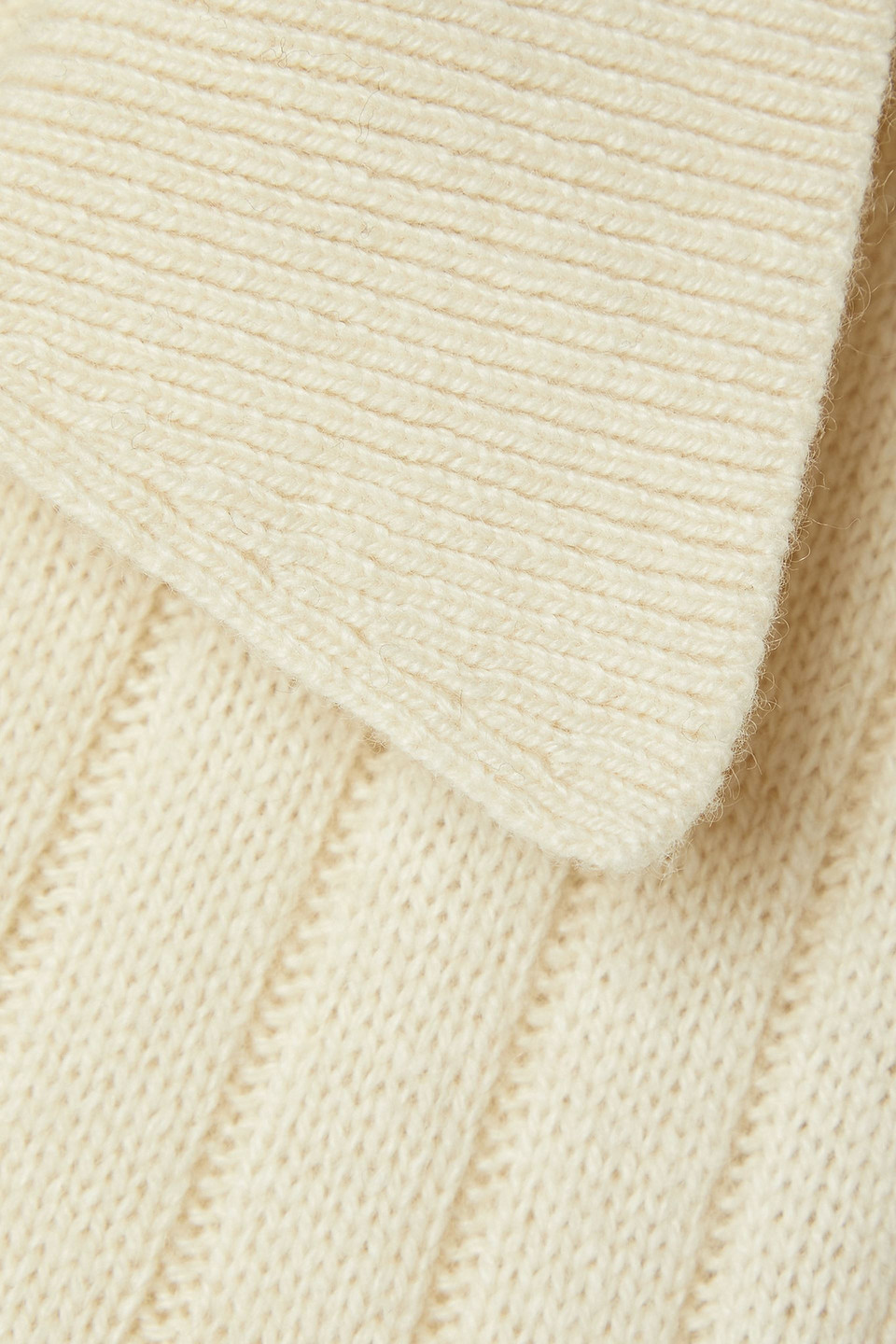 Shop Khaite Hans Ribbed Cashmere Maxi Dress In Beige