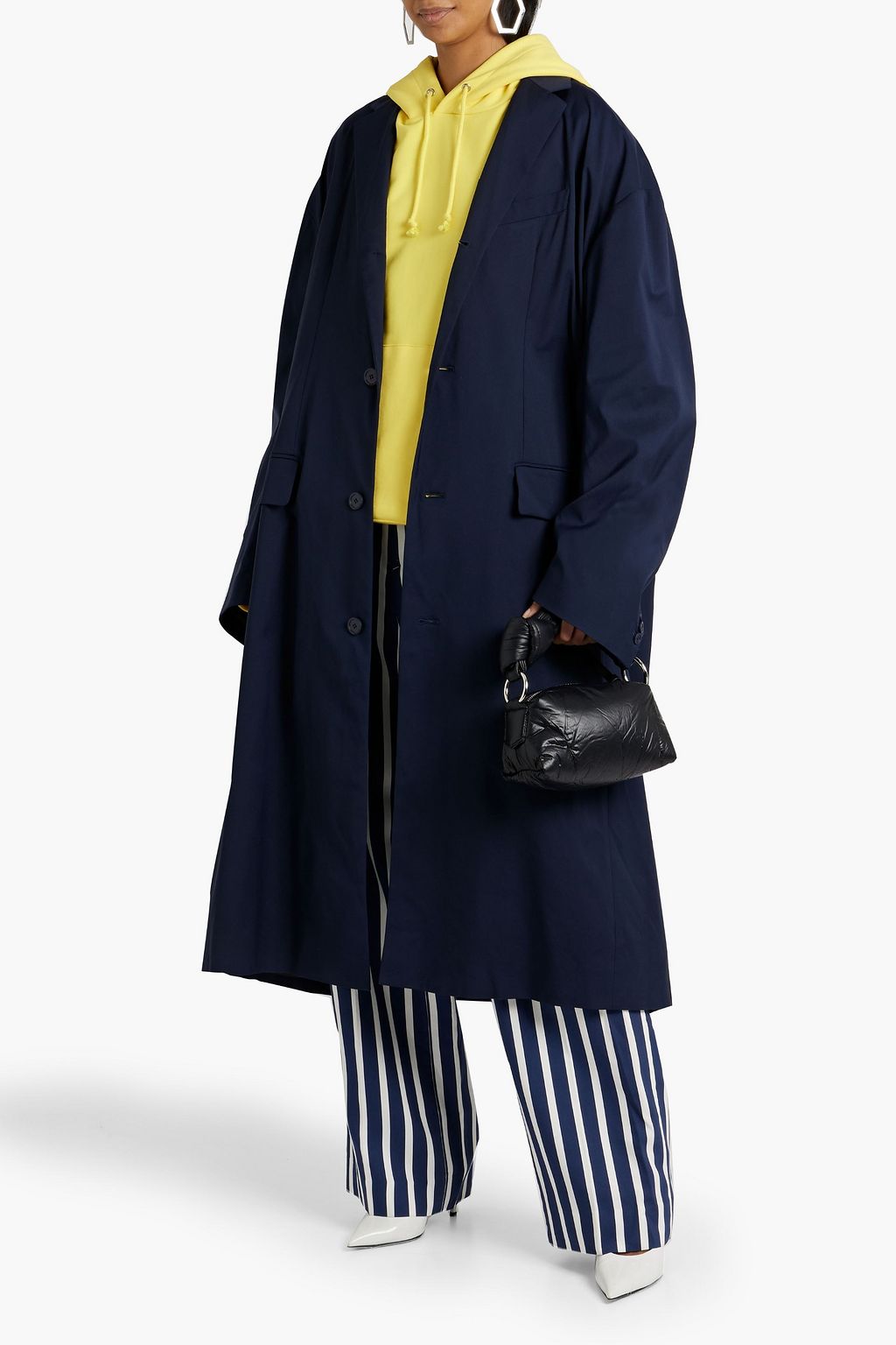 BALENCIAGA Oversized stretch-twill coat