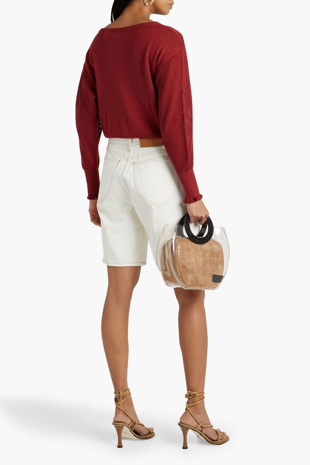 JOIE Josepha crochet-knit cotton sweater